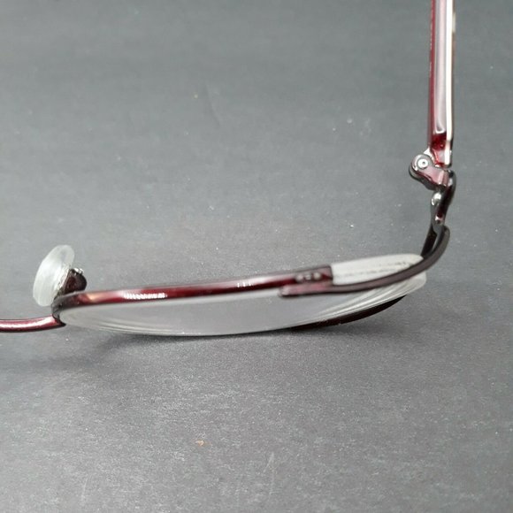 Designer Womens Eyeglass Frames Emilio Pucci Red Marbled Slimeline w/ Case - Picture 10 of 12